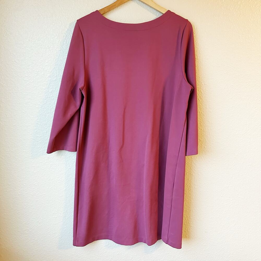 Betabrand Half-Day Shift Dress in Mauve Pink sz XL - Picture 5 of 7